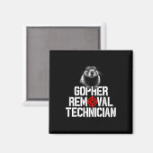 ゴッパー狩りトリップゴッファハンターサプライGopher マグネット (正面/裏面)
