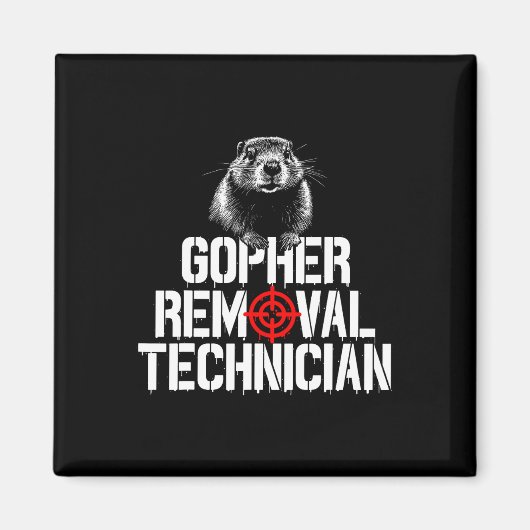 ゴッパー狩りトリップゴッファハンターサプライGopher マグネット (正面)