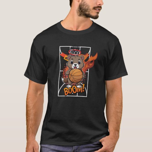 ゴッパー・バスケットボール選手 Tシャツ (正面)