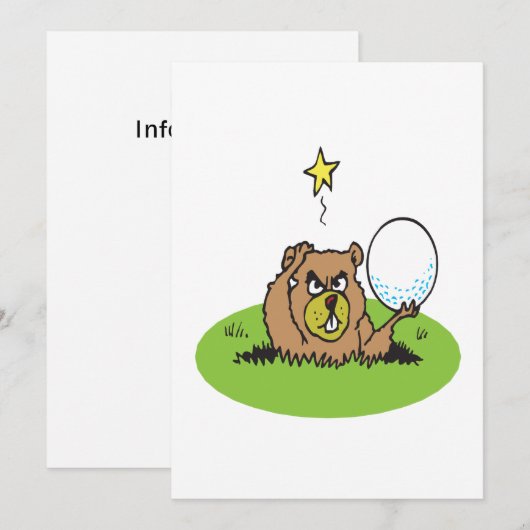 ゴッフ怒ァー 招待状 (正面/裏面)