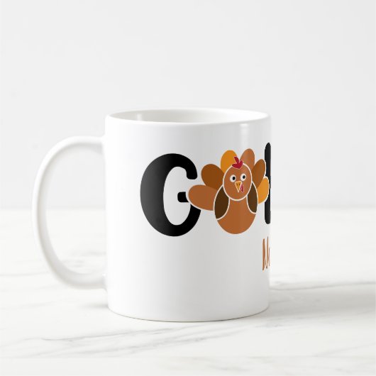 ゴッブル パーソナライズド コーヒーマグカップ (左)