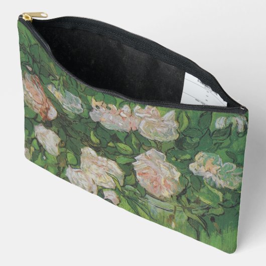 ゴッホによるバラの茂み アクセサリーポーチ (見開き)