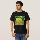ゴッホによる公共公園の陽だまりの芝生 Tシャツ (正面フル)