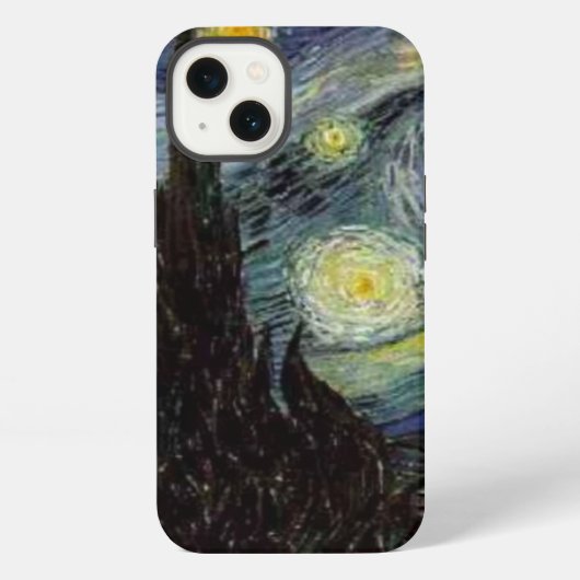 ゴッホによる星月夜の詳細 iPhoneケース (裏面)