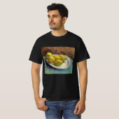 ゴッホによる皿上のレモン静物画 Tシャツ (正面フル)