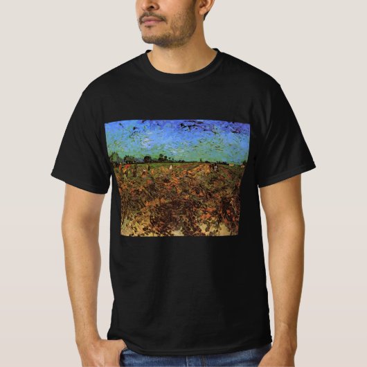 ゴッホによる緑の葡萄畑 Tシャツ (正面)