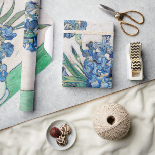ゴッホによる「ひなげしの花瓶のある静物画」 ラッピングペーパー