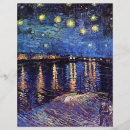 ゴッホによる「ローヌ川のほとりの星月夜」