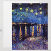 ゴッホによる「ローヌ川のほとりの星月夜」 (正面/裏面)