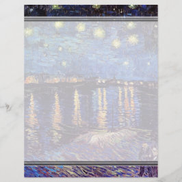 ゴッホによる「ローヌ川のほとりの星月夜」