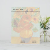ゴッホによる「十二のひまわりを持つ花瓶」 (スタンド正面)