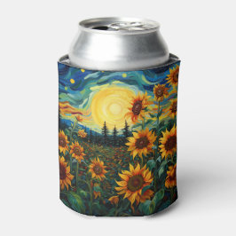 ゴッホのひまわりの絵 缶クーラー