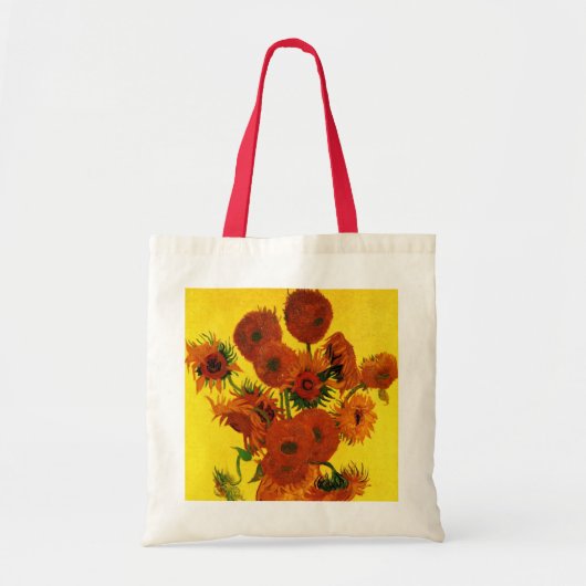 ゴッホのひまわりの花瓶 トートバッグ (正面)