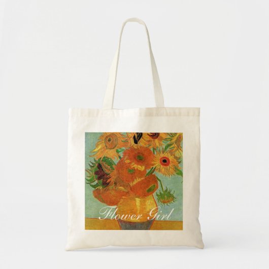 ゴッホのひまわりの花瓶 トートバッグ (正面)