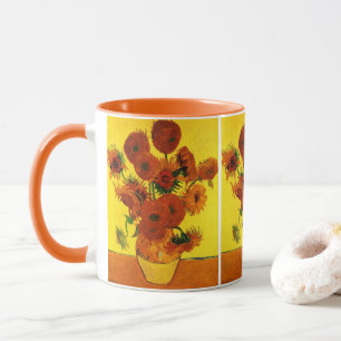 ゴッホのひまわりの花瓶 マグカップ