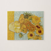 ゴッホのひまわりの花瓶 静物画 ジグソーパズル (横)