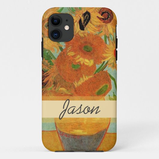 ゴッホのひまわりの花瓶 Case-Mate iPhoneケース (裏面)