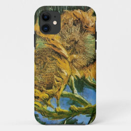 ゴッホのひまわり四輪切り絵 ヴィンセント・ファン・ゴッホ iPhone 11 ケース