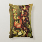 ゴッホのひまわり模様の花瓶 アクセントクッション (正面(垂直))