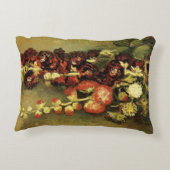 ゴッホのひまわり模様の花瓶 アクセントクッション (裏面)