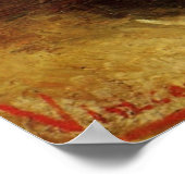 ゴッホのひまわり模様の花瓶 ポスター (角)