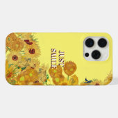 ゴッホのひまわり スマイル スマホケース iPhoneケース (裏面横)