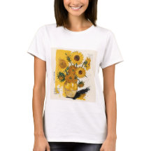 ゴッホのひまわり モダンリミックスTシャツ