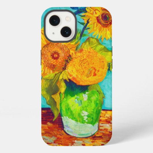 ゴッホのひまわり iPhoneケース (裏面)