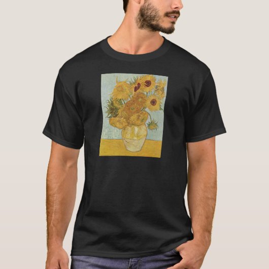ゴッホのひまわり Tシャツ (正面)