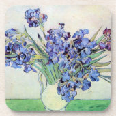 ゴッホのアイリスと花瓶の静物画 コースター (正面)