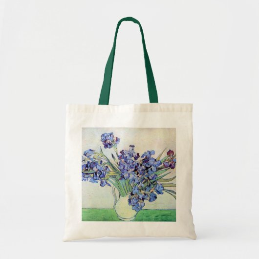 ゴッホのアイリスと静物画の花瓶 トートバッグ (正面)