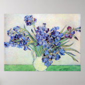 ゴッホのアイリスと静物画の花瓶 ポスター (正面)