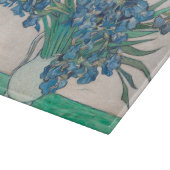 ゴッホのアイリス花瓶絵画 印象派 カッティングボード (角)