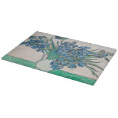 ゴッホのアイリス花瓶絵画 印象派 カッティングボード (角)