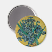 ゴッホのアイリス、ヴィンテージアート マグネット (正面/裏面)