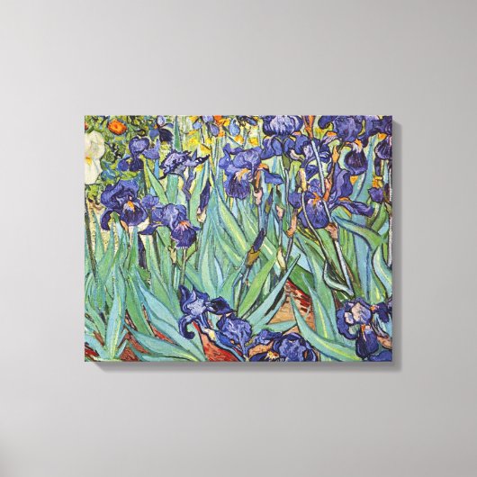 ゴッホのアイリス　印象派の絵画 キャンバスプリント (正面)