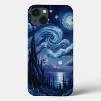 ゴッホのインスピレーション：スターリー・ナイト・オーシャン・エディション iPhone 13ケース