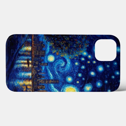 ゴッホのインスピレーション：スターリー・ナイト・オーシャン・エディション Case-Mate iPhoneケース (裏面 (横))