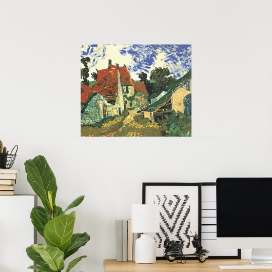 ゴッホのオーベル村の通り ポスター (ホームオフィス)