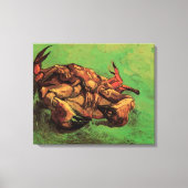 ゴッホのカニの絵 キャンバスプリント (正面)
