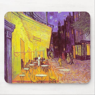ゴッホのカフェの印象派の絵画 マウスパッド