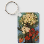 ゴッホのカーネーションの花瓶 キーホルダー (正面)