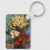 ゴッホのカーネーションの花瓶 キーホルダー (裏面)
