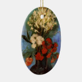 ゴッホのカーネーションの花瓶 セラミックオーナメント (右)