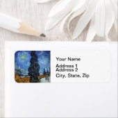 ゴッホのサイプレス通り印象派 ラベル (インサイチュ)