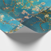 ゴッホのターコイズの花の木 ラッピングペーパー (角)