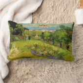 ゴッホのダービニーの庭、ル・ジャルダン ランバークッション (ブランケット)
