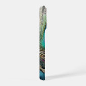 ゴッホのチューリップ、深紫色の幻想的な庭園 iPhoneケース (右側面)
