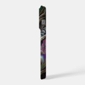 ゴッホのチューリップ、深紫色の幻想的な庭園 iPhoneケース (左側面)
