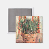 ゴッホのチーズの植木鉢 スティルライフ マグネット (正面/裏面)